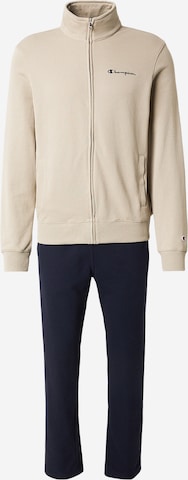 Champion Authentic Athletic Apparel Joggingpak in Beige: voorkant