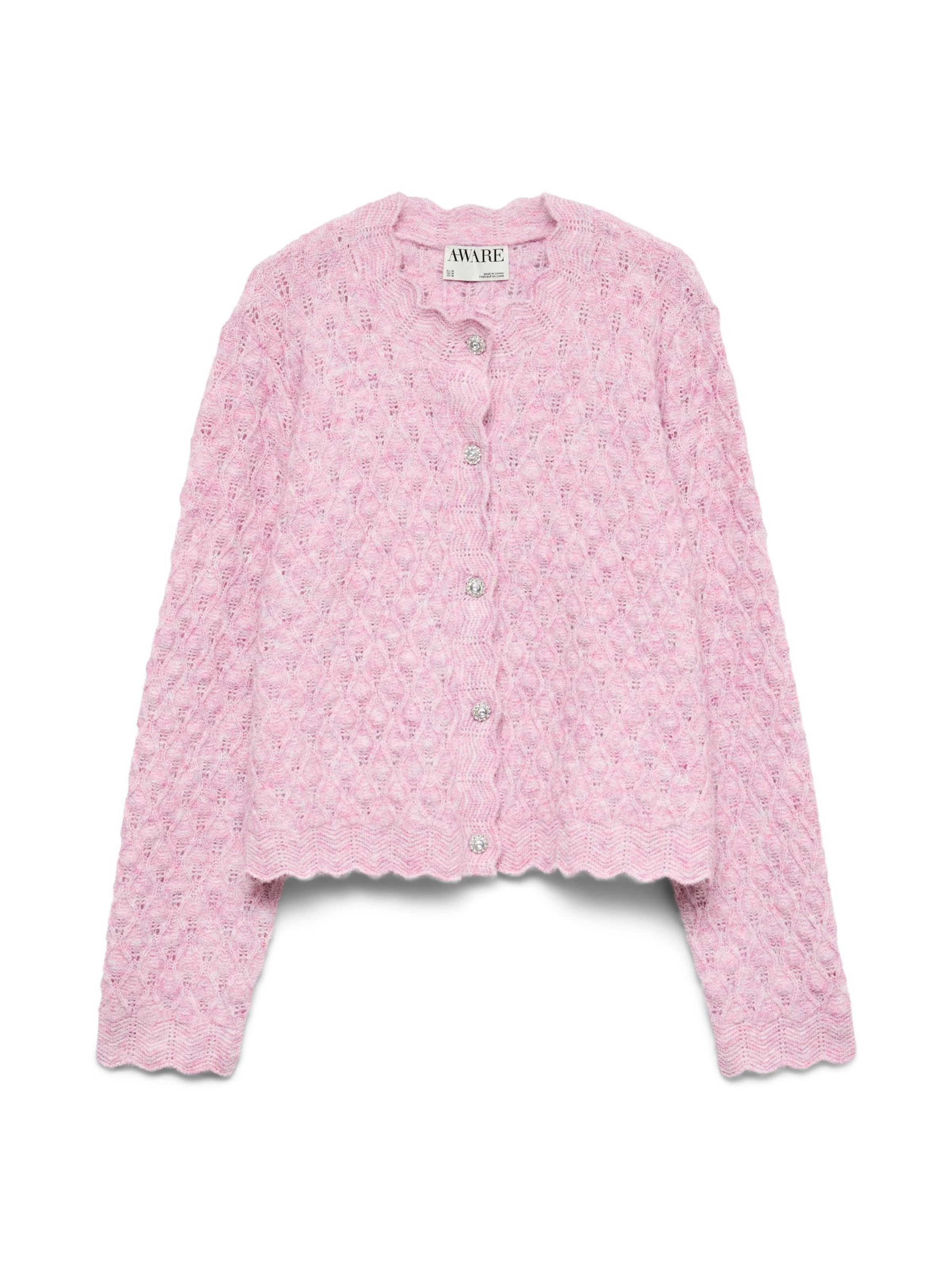 VERO MODA - Cárdigan 'PURDIE' en rosa: frente
