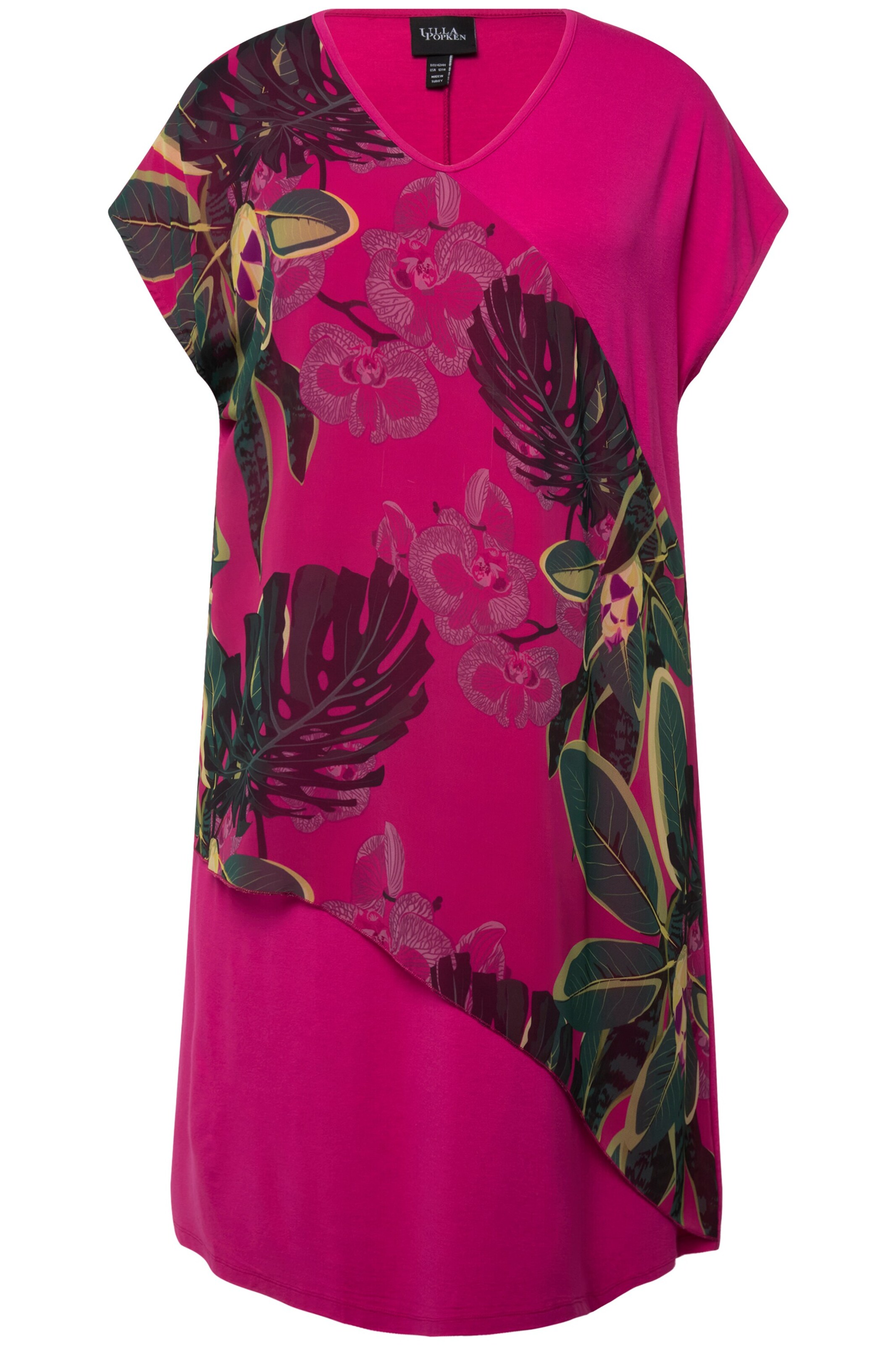 Ulla Popken Jurk in Roze: voorkant