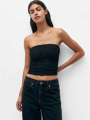 Pull&Bear Top in Zwart: voorkant