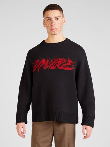 Pull-over 'Cypher Graphic' WEEKDAY en noir : devant