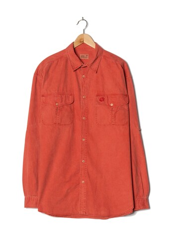 JACK WOLFSKIN Button Up Shirt in XXL in Red: front