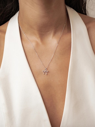 Hey Happiness - Cadena 'Bow' en plata