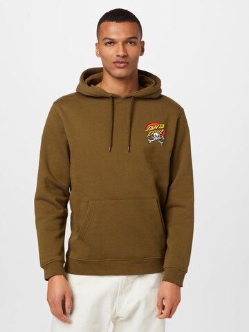 Sweat-shirt 'Meek' Santa Cruz en vert : devant