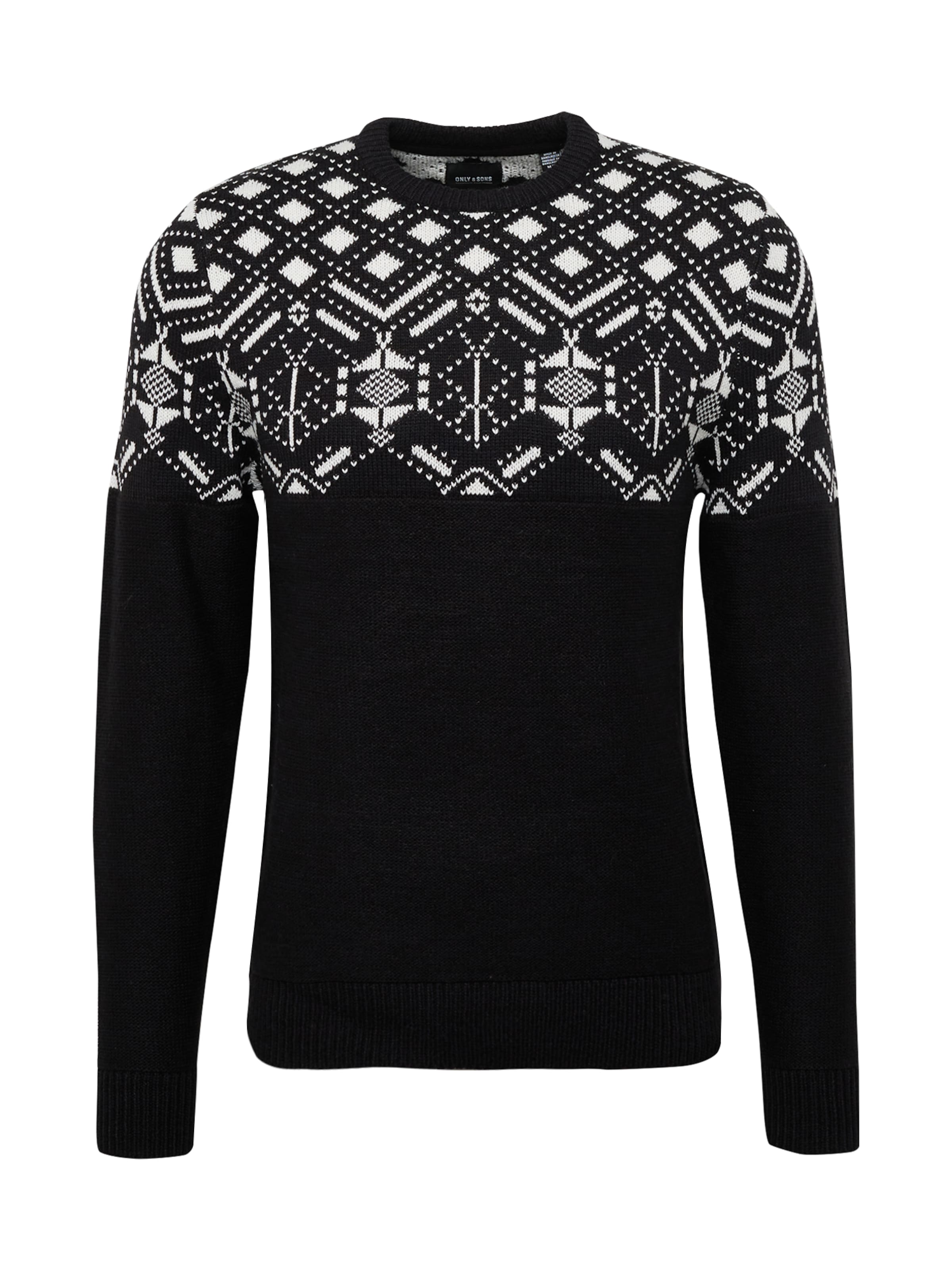 Only & Sons Pullover in Schwarz: Vorderseite
