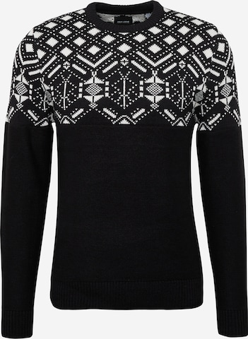 Pull-over Only & Sons en noir : devant