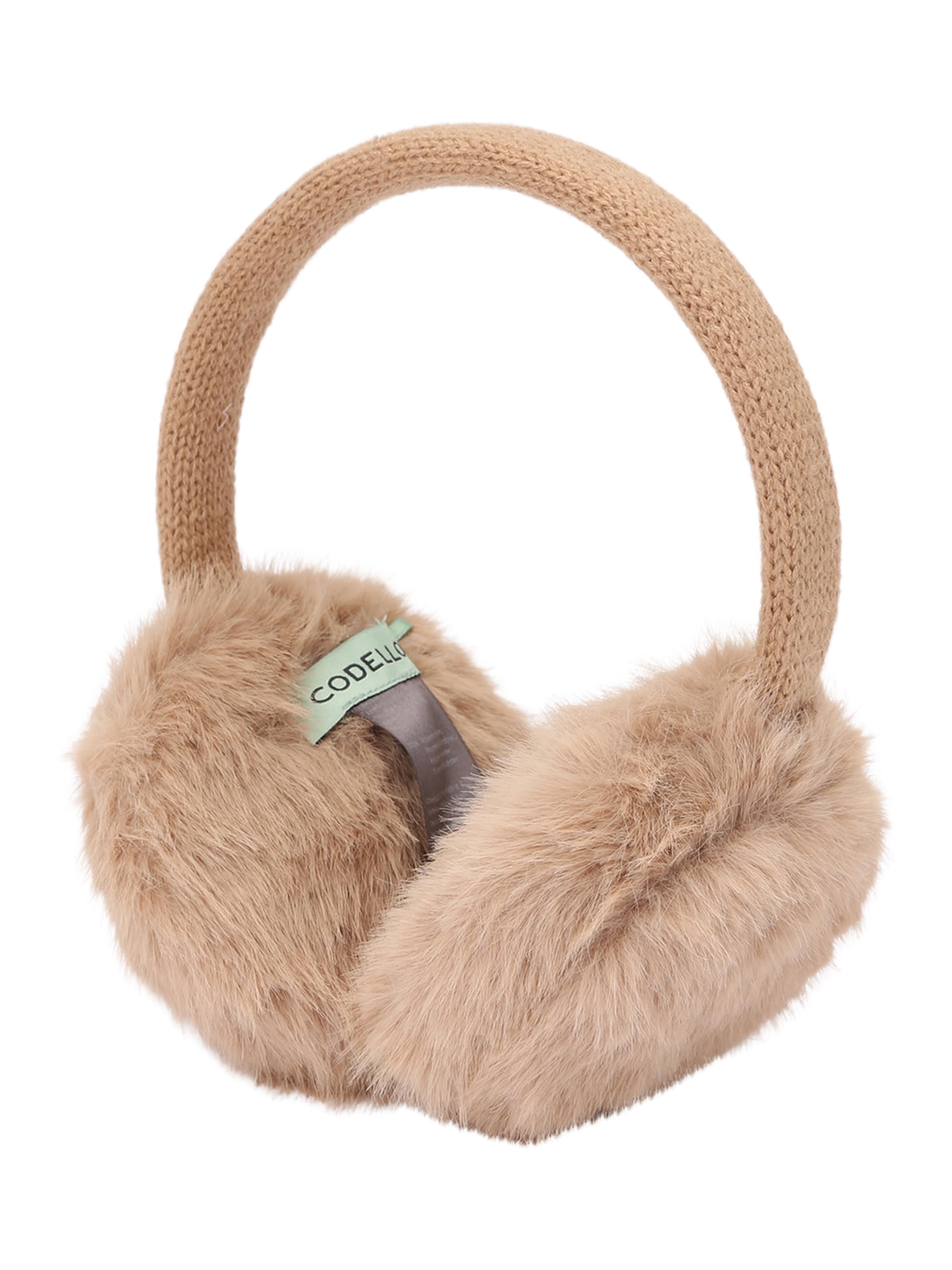 CODELLO Earmuffs in Beige: front