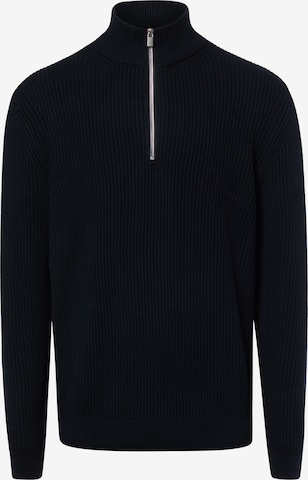 Pull-over Nils Sundström en bleu : devant