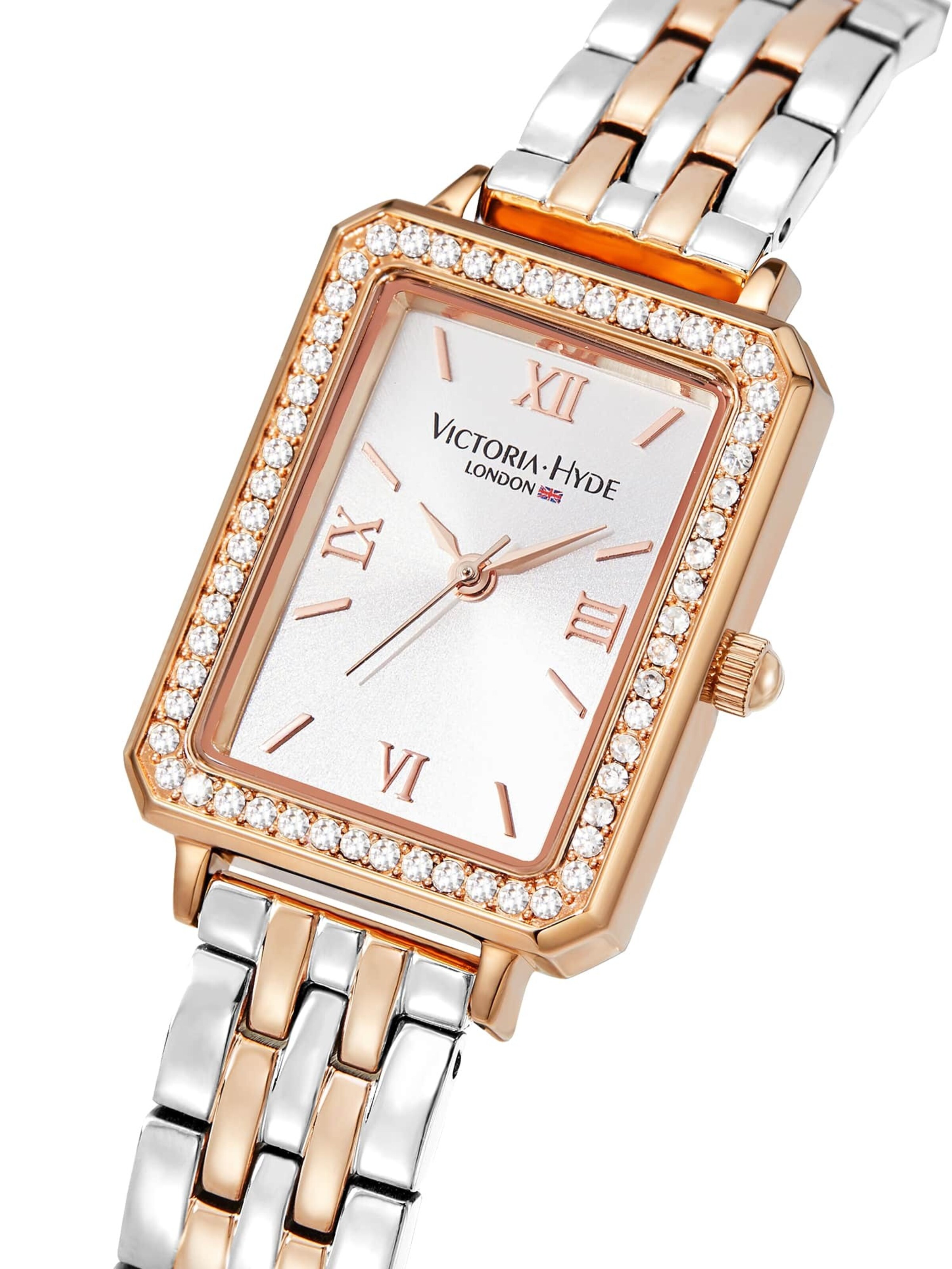 Victoria Hyde Damenuhr Rosegold Grau Victoria Hyde Uhr