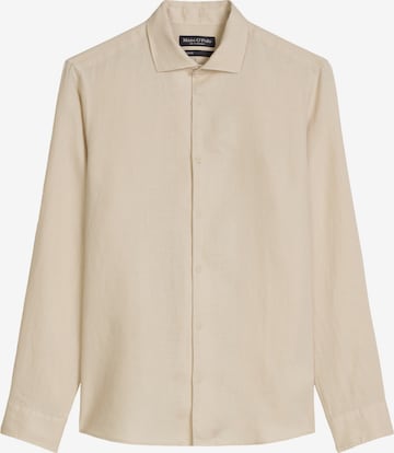 Marc O'Polo Regular fit Button Up Shirt in Beige: front