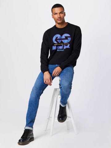 DIESEL Sweatshirt 'Ginn' in Zwart