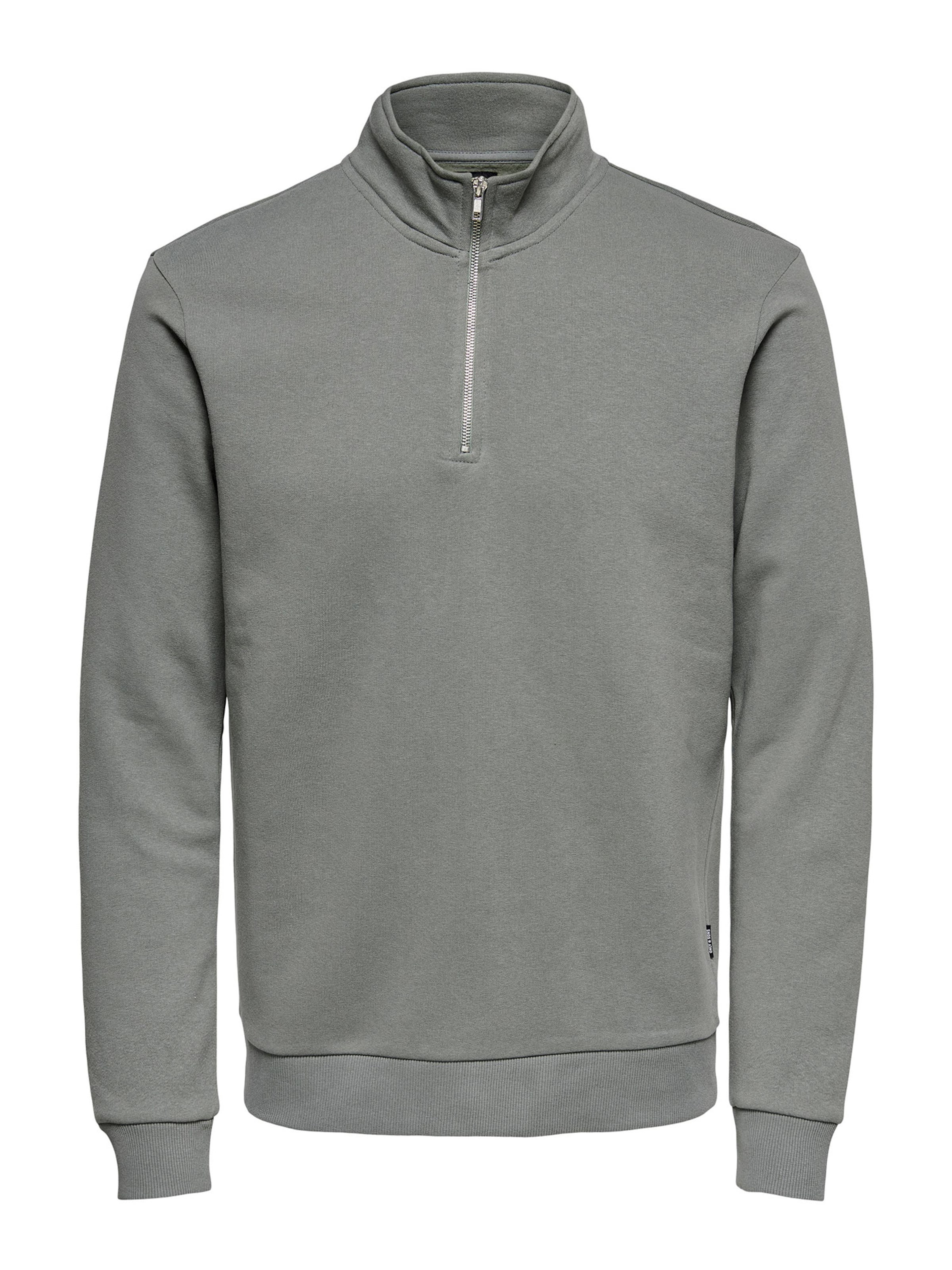 Only & Sons Sweatshirt 'Ceres' in Grey: front