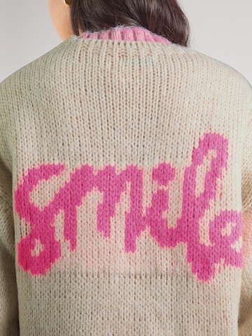 Hailys - Casaco de malha 'So44uri' em bege