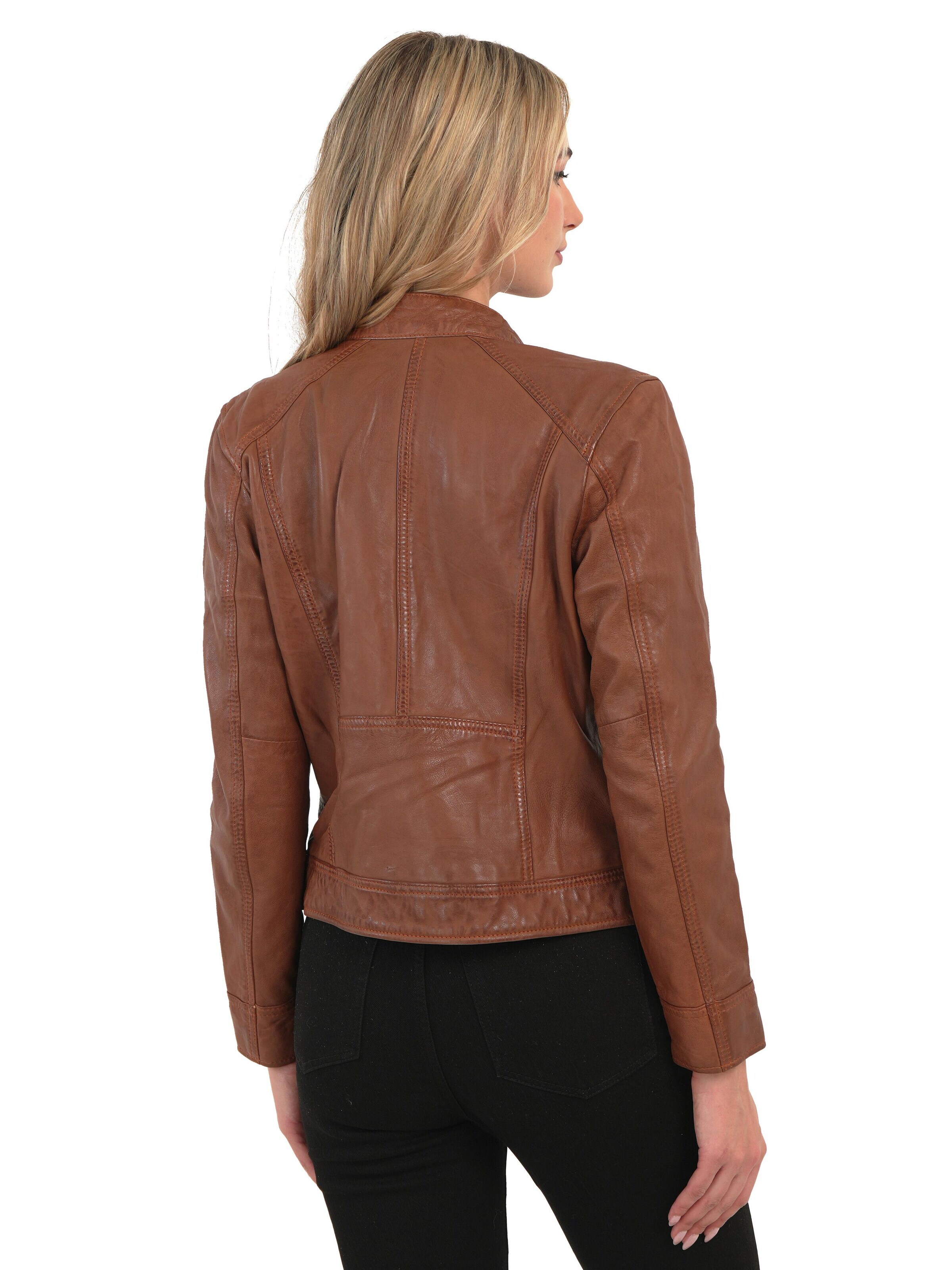 Chic and Clicks - Chaqueta de entretiempo 'Silhouette' en marrón