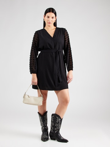 Robe 'Caya' ABOUT YOU Curvy en noir : devant