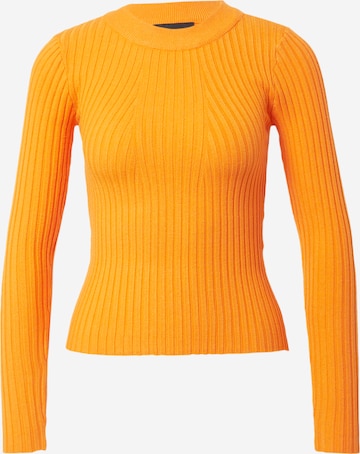 Pullover 'CRISTA' di PIECES in arancione: frontale