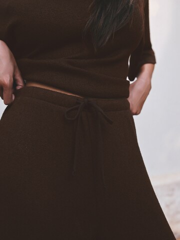 Wide Leg Pantalon Next en marron