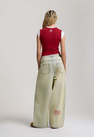 Ed Hardy Свободный крой Джинсы в Синий