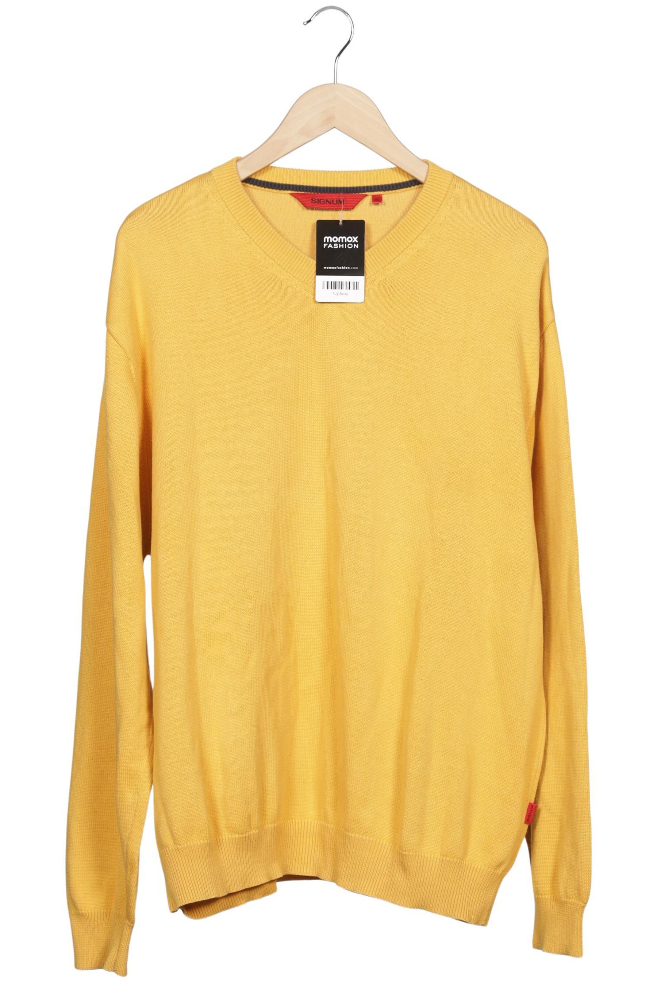 SIGNUM Sweater & Cardigan in XL in Yellow: front