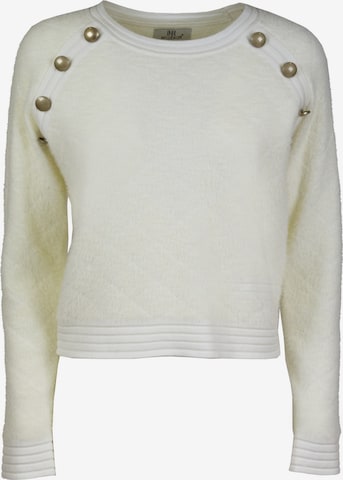 Influencer Sweter w kolorze biały: przód