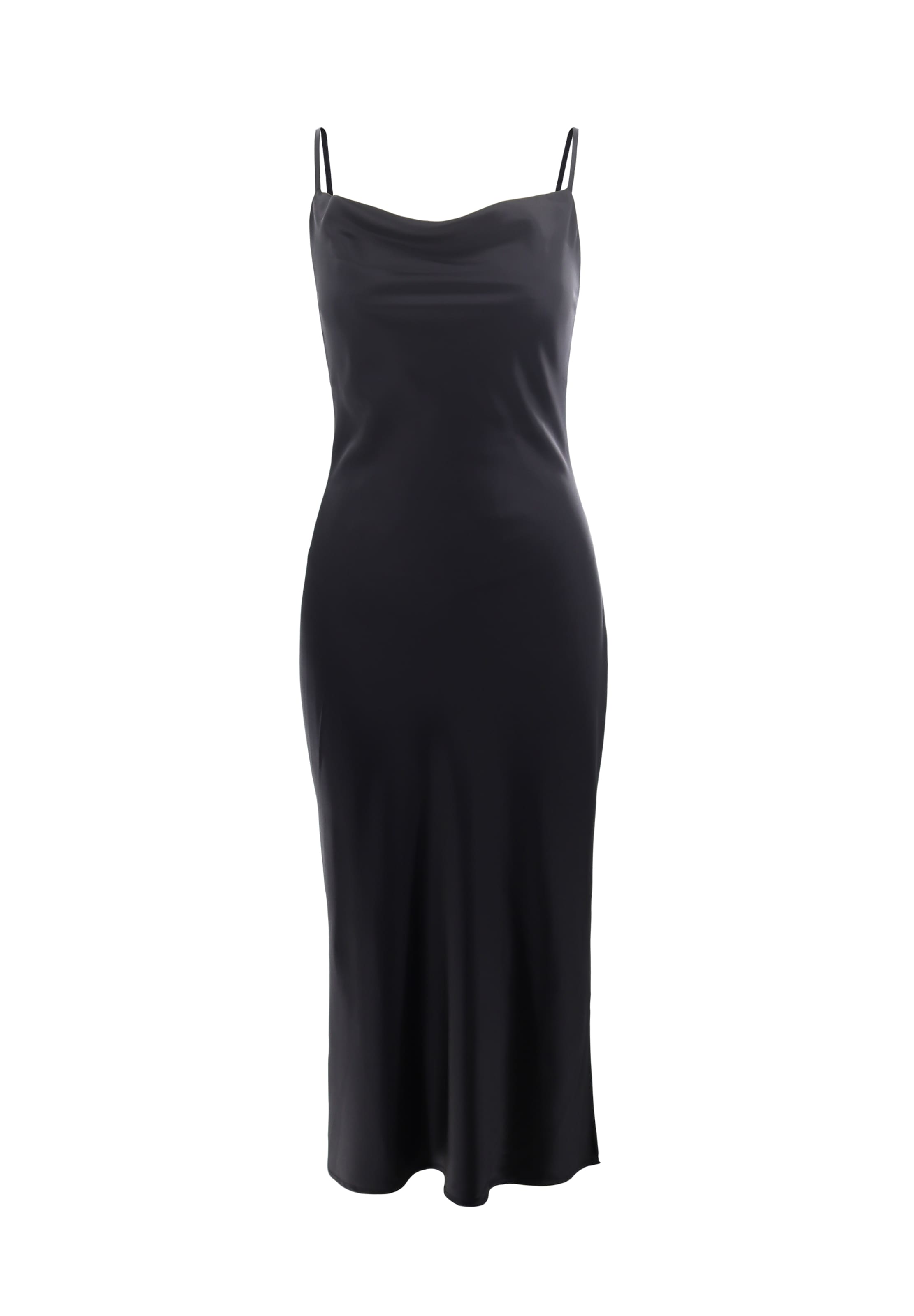 AIKI KEYLOOK Midikleid 'Hellyeah' in Schwarz: Vorderseite