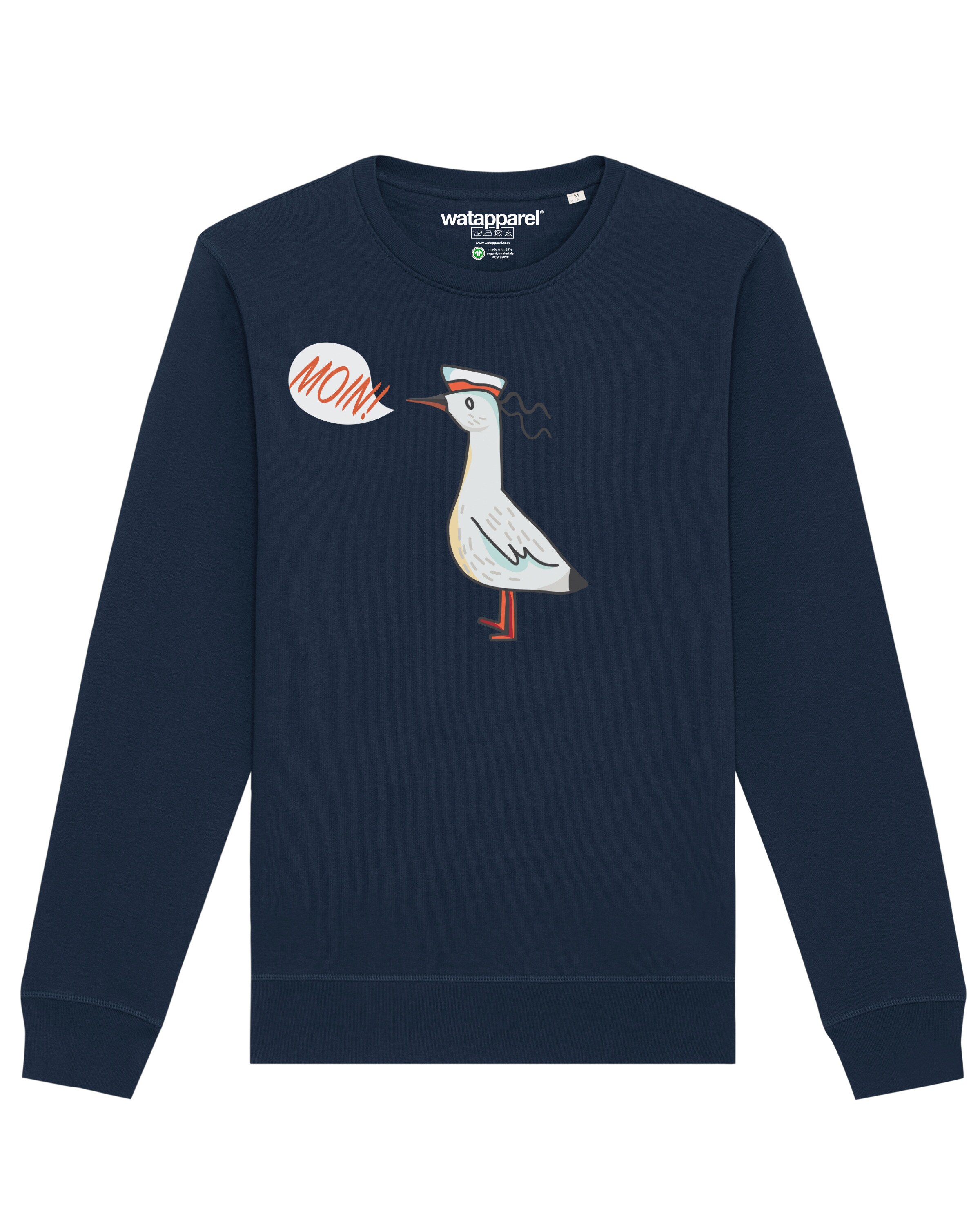 Watapparel Sweatshirt in Blauw: voorkant
