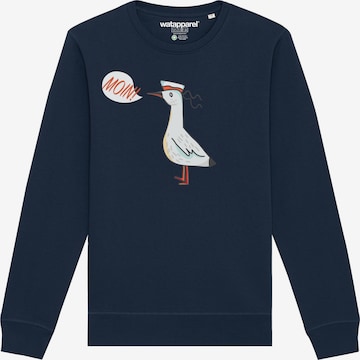 Watapparel Sweatshirt in Blauw: voorkant