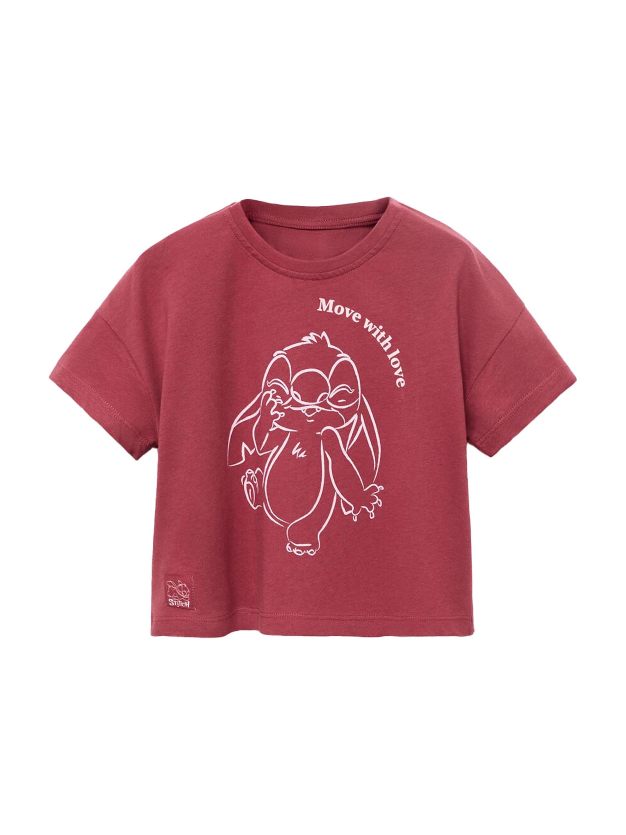 MANGO KIDS Shirt 'STILOVE' in Rood: voorkant