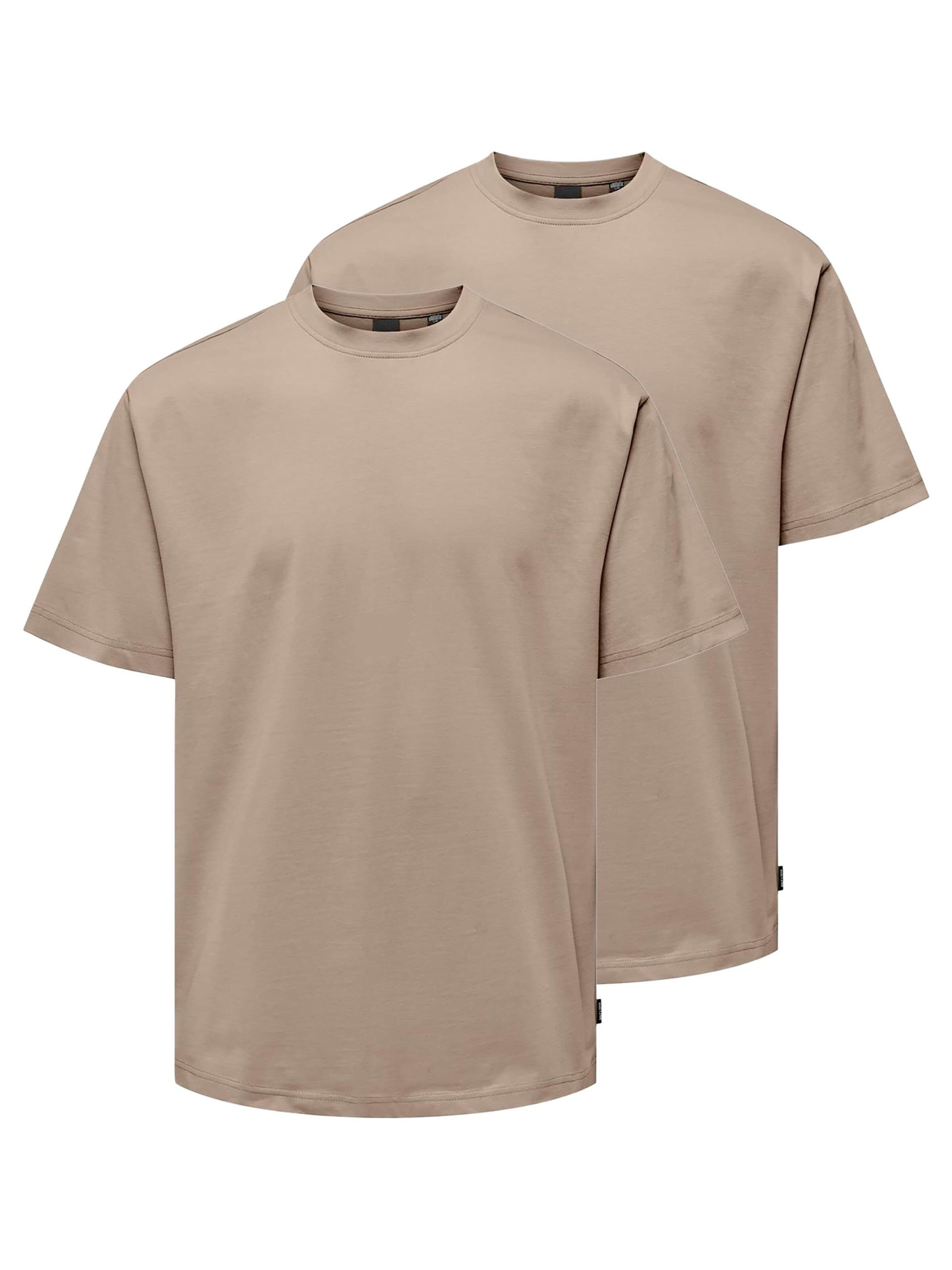 Only & Sons Shirt 'Onsfred' in S/Regular in Taupe, Item view