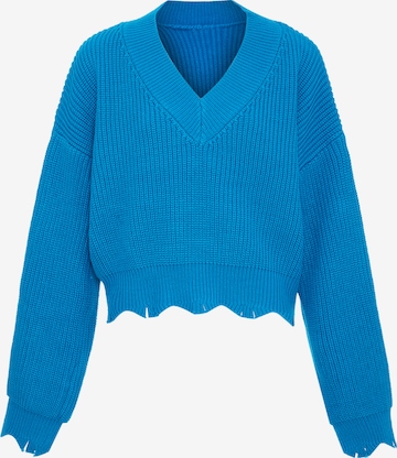 MYMO - Pullover em azul: frente