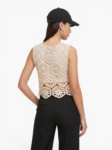 JDY Knitted Top 'JDYVIC' in Beige