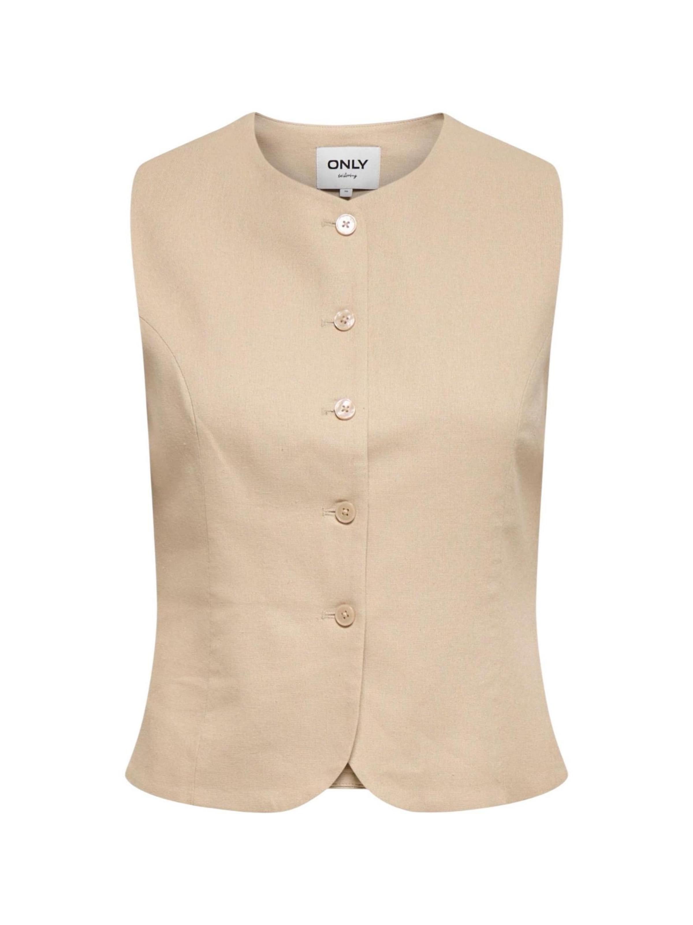 Tailleur 'Onlgoa S/L Linen Bl Waistcoat Cc Tlr 15363724' di ONLY in beige