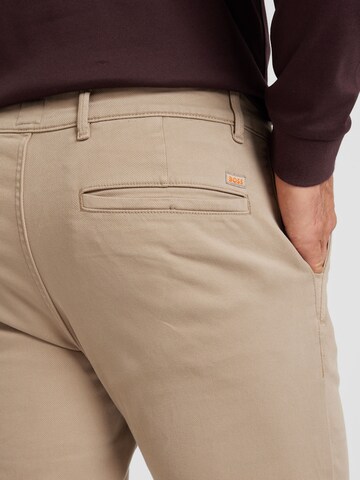 BOSS - Slimfit Pantalón chino en marrón