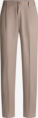 JOOP! Loosefit Bundfaltenhose ' Lexter ' in Beige: Vorderseite