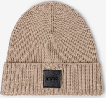 BOSS Mütze 'Flavio' in Beige: Vorderseite