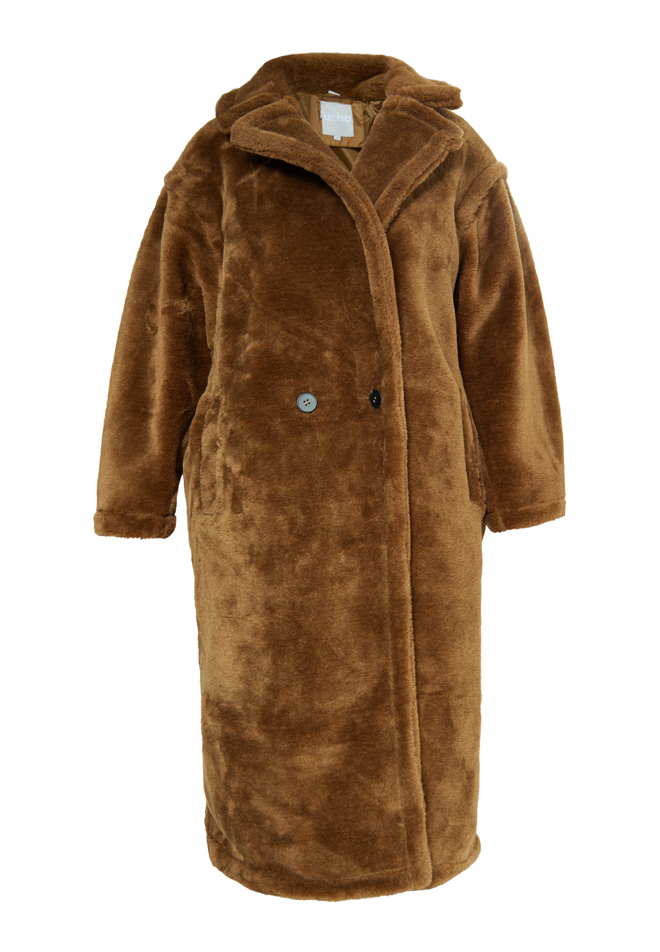 usha WHITE LABEL - Abrigo de invierno 'Pryam' en marrón: frente