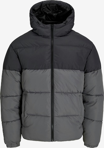 JACK & JONES Демисезонная куртка 'JJMAZE' в Серый: спереди