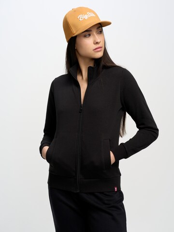 BIG STAR Zip-Up Hoodie 'CHITA' in Black