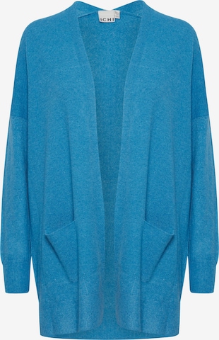 ICHI Knit Cardigan 'Ihalpa Ca7' in Blue: front