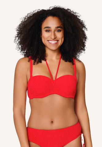 LingaDore - Balconette Top de biquíni em vermelho: frente