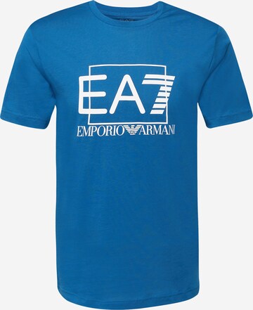 T-Shirt EA7 Emporio Armani en bleu : devant