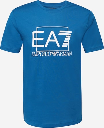 T-Shirt EA7 Emporio Armani en bleu : devant