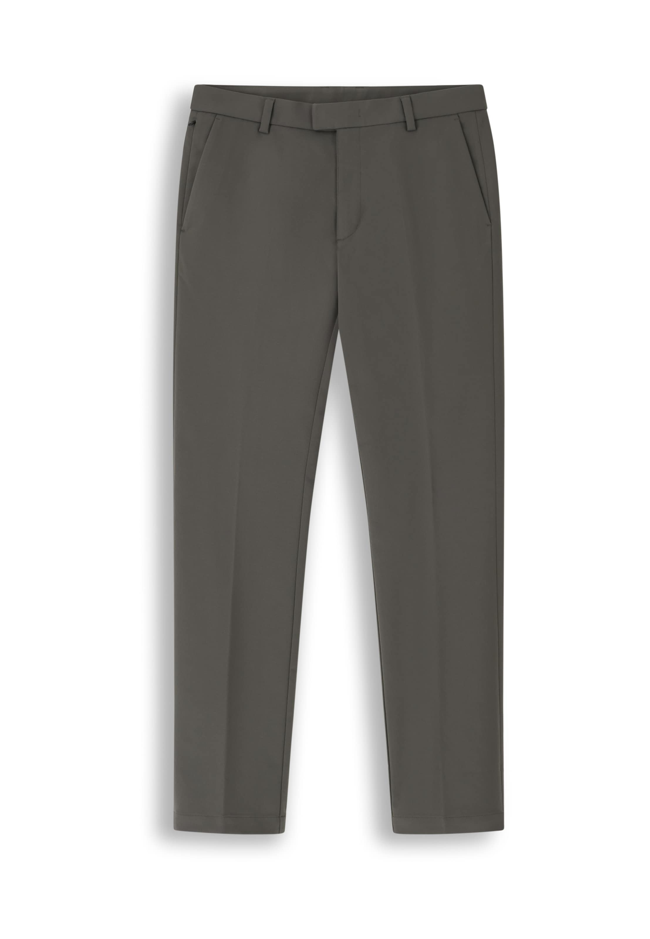 Coupe slim Pantalon chino Boggi Milano en vert : devant