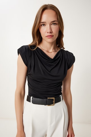 Happiness İstanbul Блуза в черно: отпред