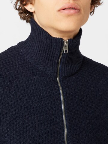 JACK & JONES Knit cardigan 'DAMIAN' in Blue