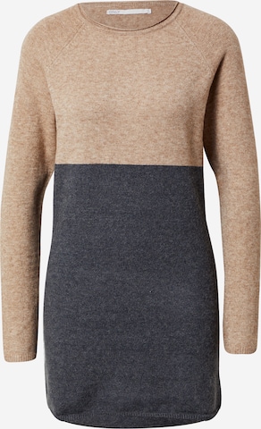 ONLY Knitted dress in Beige: front