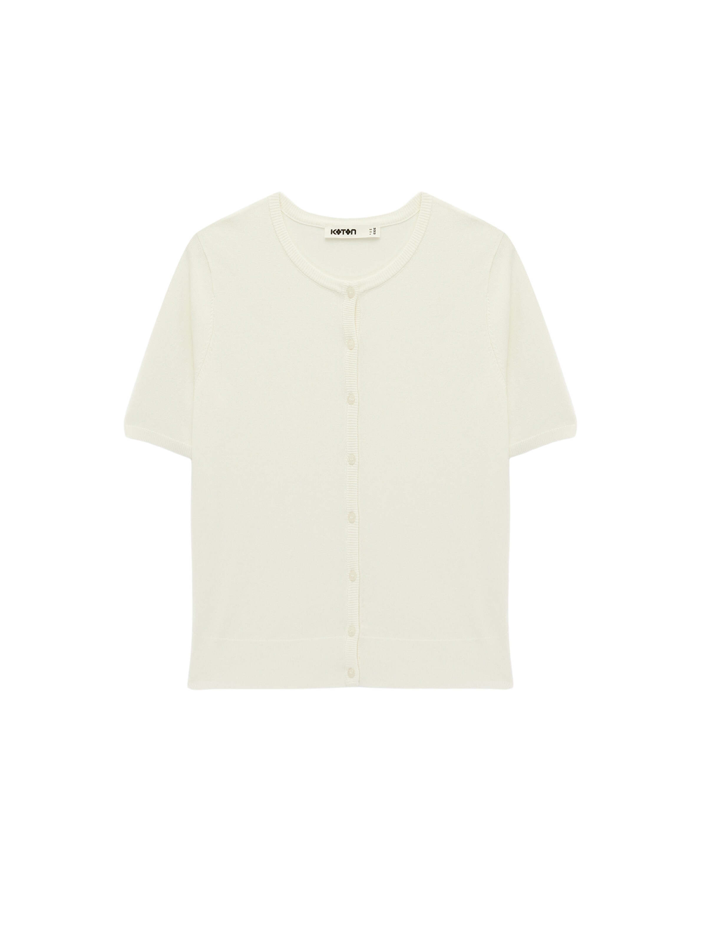 Koton Gebreid vest in Beige: voorkant