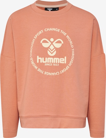 Sweat-shirt Hummel en orange : devant