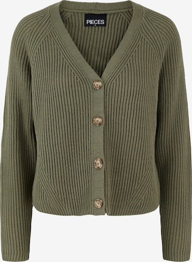 PIECES Cardigan en olive, Vue avec produit