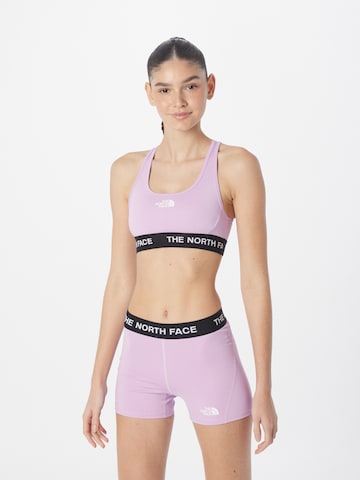 THE NORTH FACE Bralette Sports Bra in Purple: front